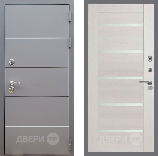 Входная металлическая Дверь Стоп АРТ ГРАФИТ СБ-14 Лиственница беж в Наро-Фоминске
