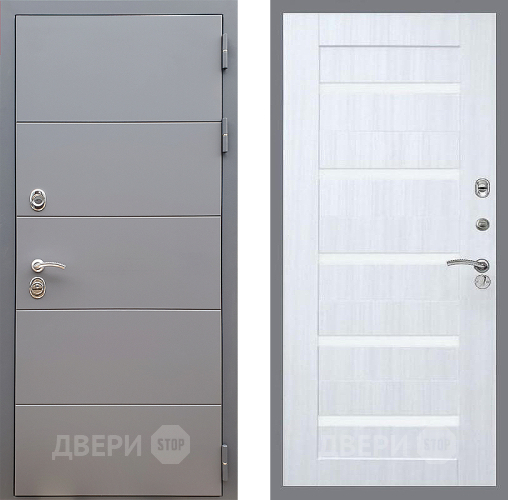 Входная металлическая Дверь Стоп АРТ ГРАФИТ СБ-14 Сандал белый в Наро-Фоминске