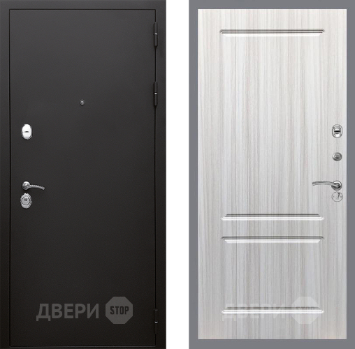Входная металлическая Дверь Стоп КЛАССИК Шагрень ФЛ-117 Сандал белый в Наро-Фоминске