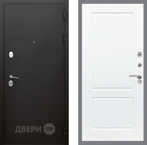 Входная металлическая Дверь Стоп КЛАССИК Шагрень ФЛ-117 Силк Сноу в Наро-Фоминске