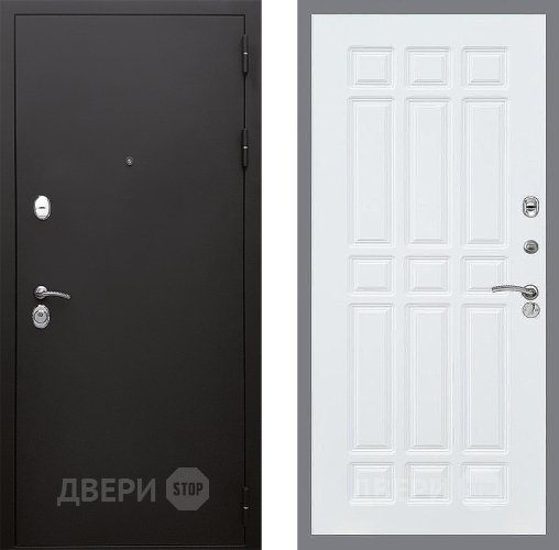 Входная металлическая Дверь Стоп КЛАССИК Шагрень ФЛ-33 Силк Сноу в Наро-Фоминске