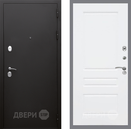 Входная металлическая Дверь Стоп КЛАССИК Шагрень ФЛ-243 Силк Сноу в Наро-Фоминске