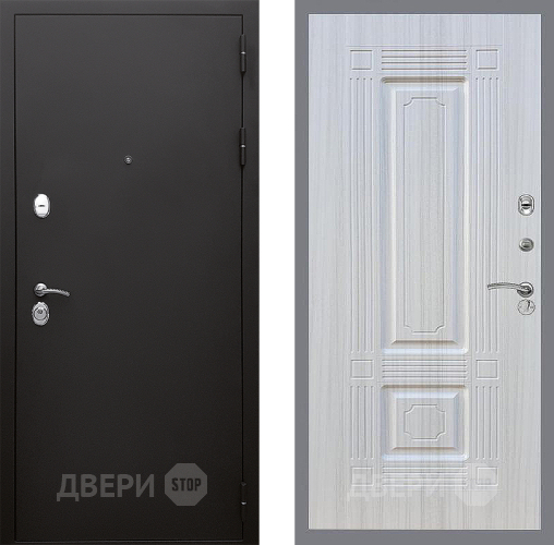 Входная металлическая Дверь Стоп КЛАССИК Шагрень ФЛ-2 Сандал белый в Наро-Фоминске