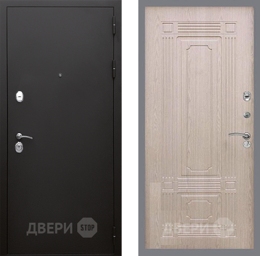 Входная металлическая Дверь Стоп КЛАССИК Шагрень ФЛ-2 Беленый дуб в Наро-Фоминске