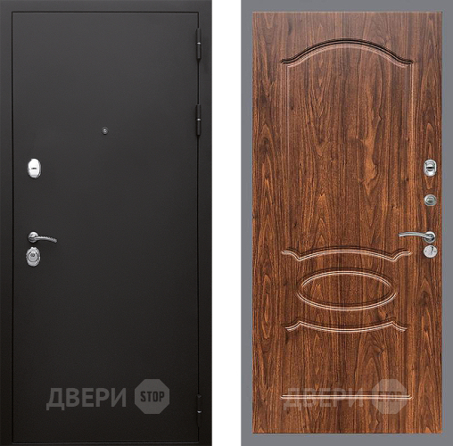 Дверь Стоп КЛАССИК Шагрень ФЛ-128 орех тисненый в Наро-Фоминске