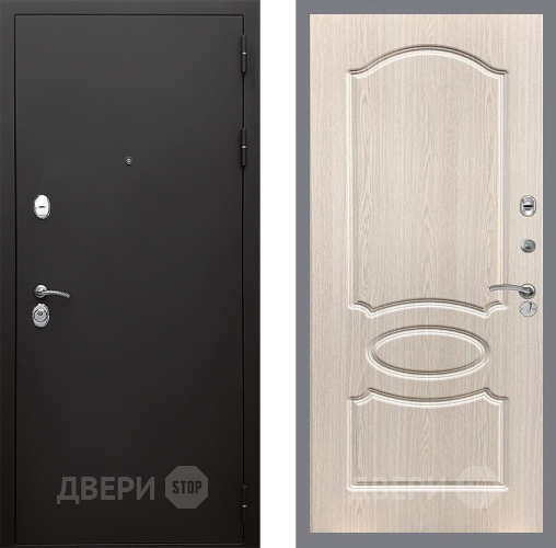 Входная металлическая Дверь Стоп КЛАССИК Шагрень ФЛ-128 Беленый дуб в Наро-Фоминске