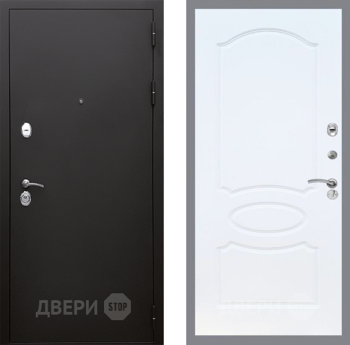 Входная металлическая Дверь Стоп КЛАССИК Шагрень ФЛ-128 Белый ясень в Наро-Фоминске