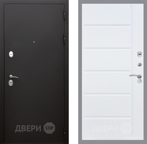 Входная металлическая Дверь Стоп КЛАССИК Шагрень ФЛ-102 Белый ясень в Наро-Фоминске
