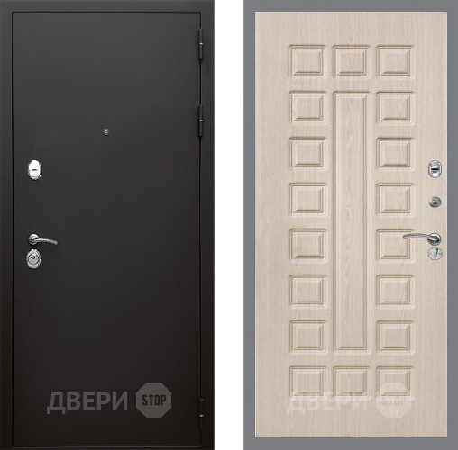 Входная металлическая Дверь Стоп КЛАССИК Шагрень ФЛ-183 Беленый дуб в Наро-Фоминске