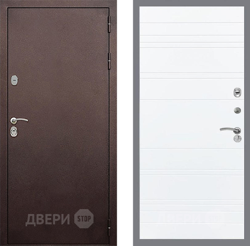 Входная металлическая Дверь Стоп КЛАССИК Медь Лайн Силк Сноу в Наро-Фоминске