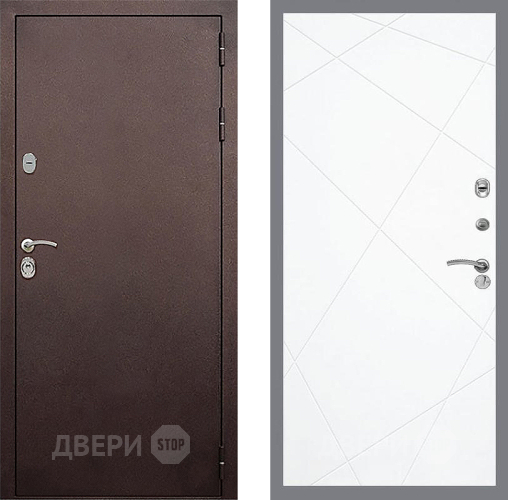 Входная металлическая Дверь Стоп КЛАССИК Медь ФЛ-291 Силк Сноу в Наро-Фоминске