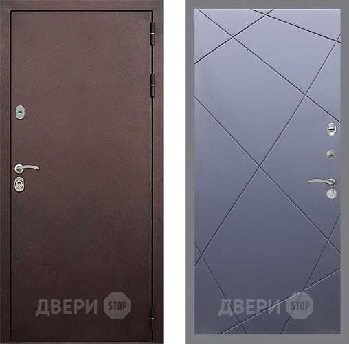 Входная металлическая Дверь Стоп КЛАССИК Медь ФЛ-291 Силк титан в Наро-Фоминске