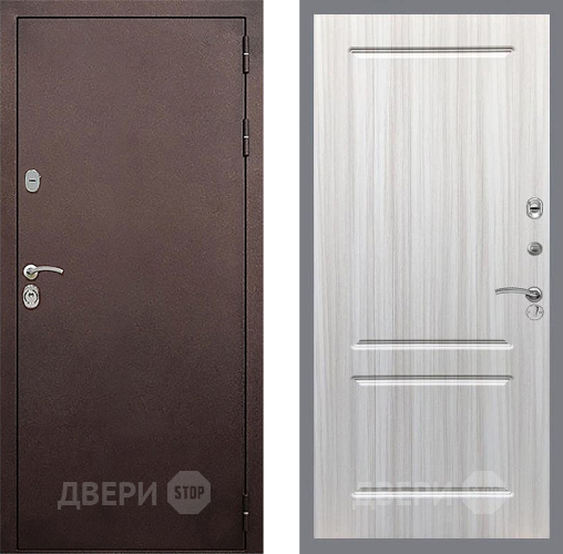 Входная металлическая Дверь Стоп КЛАССИК Медь ФЛ-117 Сандал белый в Наро-Фоминске