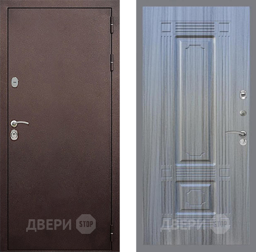 Входная металлическая Дверь Стоп КЛАССИК Медь ФЛ-2 Сандал грей в Наро-Фоминске