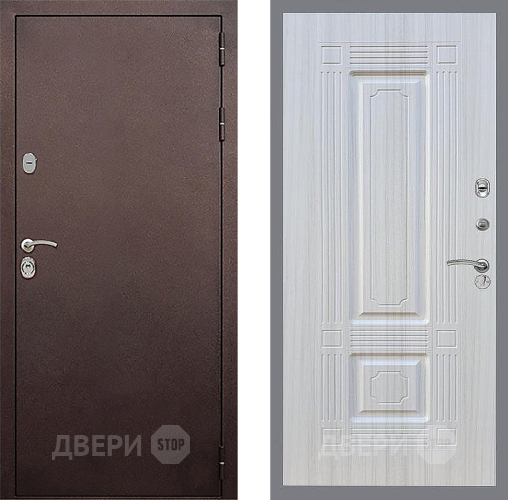 Входная металлическая Дверь Стоп КЛАССИК Медь ФЛ-2 Сандал белый в Наро-Фоминске