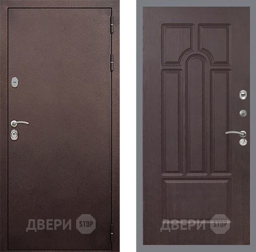 Входная металлическая Дверь Стоп КЛАССИК Медь ФЛ-58 Венге в Наро-Фоминске