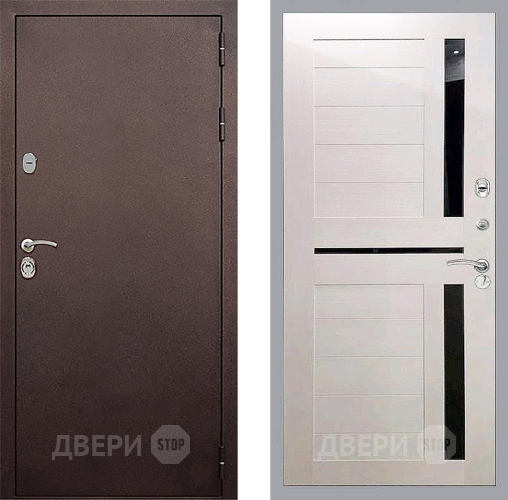 Входная металлическая Дверь Стоп КЛАССИК Медь СБ-18 Лиственница беж в Наро-Фоминске