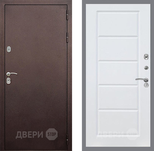 Входная металлическая Дверь Стоп КЛАССИК Медь ФЛ-39 Силк Сноу в Наро-Фоминске