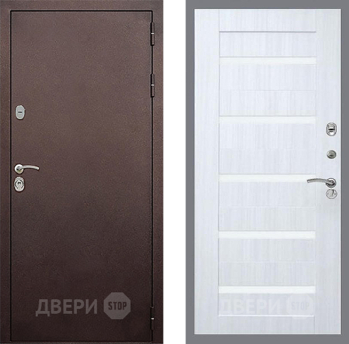 Входная металлическая Дверь Стоп КЛАССИК Медь СБ-14 Сандал белый в Наро-Фоминске