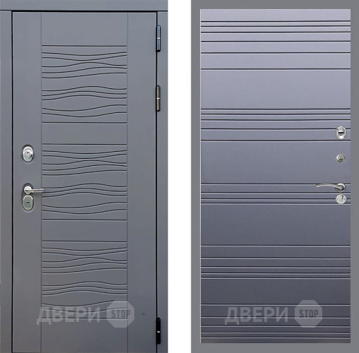 Входная металлическая Дверь Стоп СКАНДИ Лайн Силк титан в Наро-Фоминске