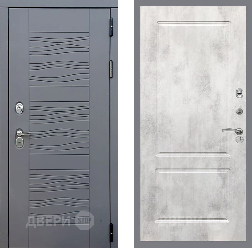 Входная металлическая Дверь Стоп СКАНДИ ФЛ-117 Бетон светлый в Наро-Фоминске