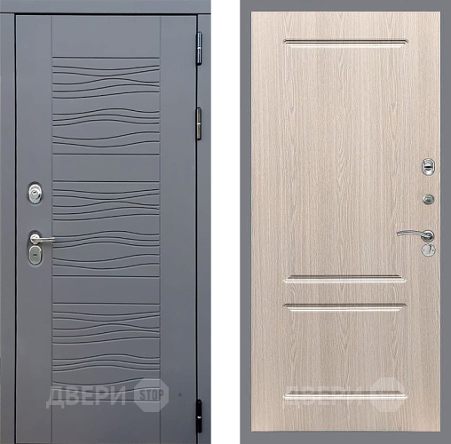 Входная металлическая Дверь Стоп СКАНДИ ФЛ-117 Беленый дуб в Наро-Фоминске