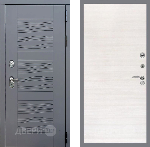 Входная металлическая Дверь Стоп СКАНДИ Гладкая Акация светлая в Наро-Фоминске