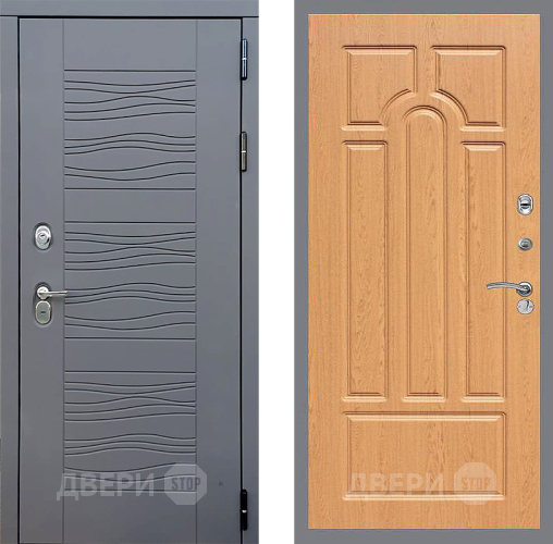 Входная металлическая Дверь Стоп СКАНДИ ФЛ-58 Дуб в Наро-Фоминске
