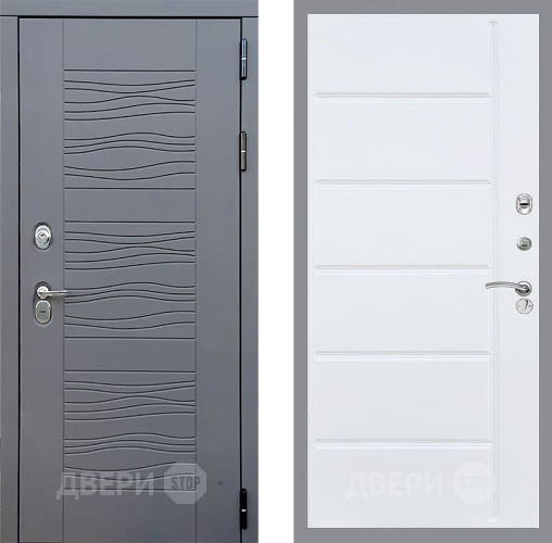 Входная металлическая Дверь Стоп СКАНДИ ФЛ-102 Белый ясень в Наро-Фоминске