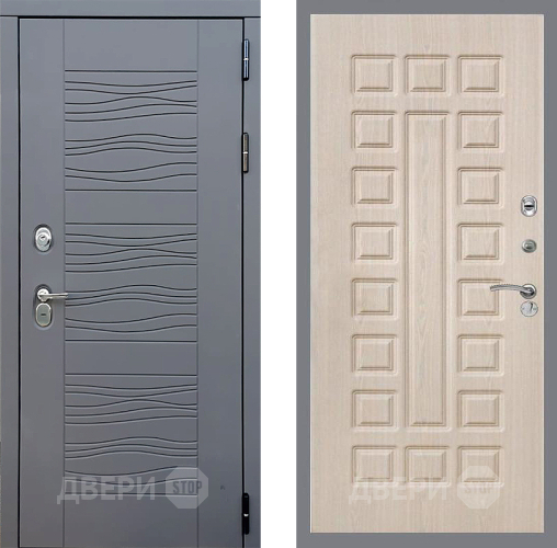 Входная металлическая Дверь Стоп СКАНДИ ФЛ-183 Беленый дуб в Наро-Фоминске
