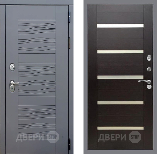Входная металлическая Дверь Стоп СКАНДИ СБ-14 венге поперечный в Наро-Фоминске