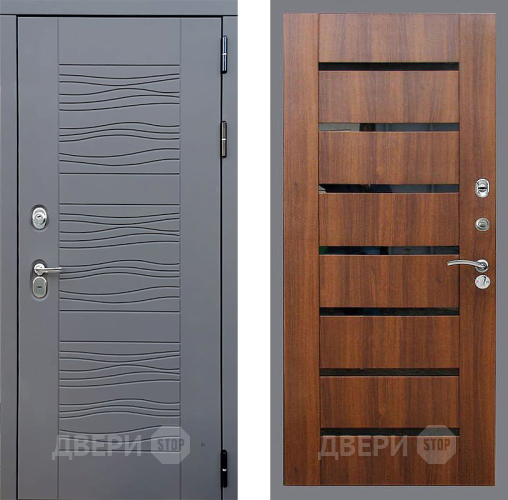 Входная металлическая Дверь Стоп СКАНДИ СБ-14 Орех бренди в Наро-Фоминске