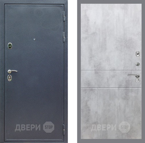 Входная металлическая Дверь Стоп СИЛЬВЕР ФЛ-290 Бетон светлый в Наро-Фоминске