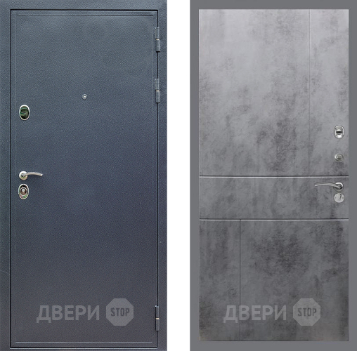 Входная металлическая Дверь Стоп СИЛЬВЕР ФЛ-290 Бетон темный в Наро-Фоминске