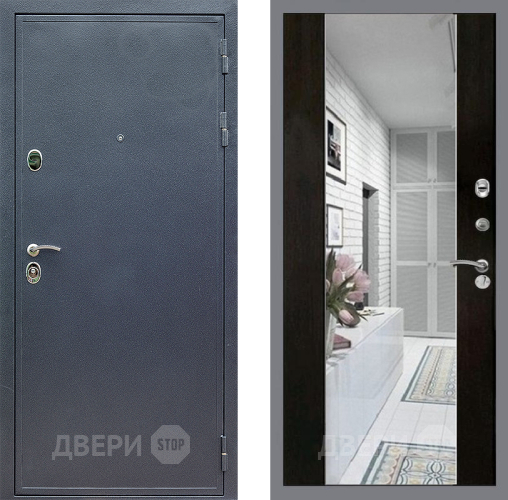Входная металлическая Дверь Стоп СИЛЬВЕР Зеркало СБ-16 Венге в Наро-Фоминске