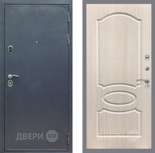Входная металлическая Дверь Стоп СИЛЬВЕР ФЛ-128 Беленый дуб в Наро-Фоминске