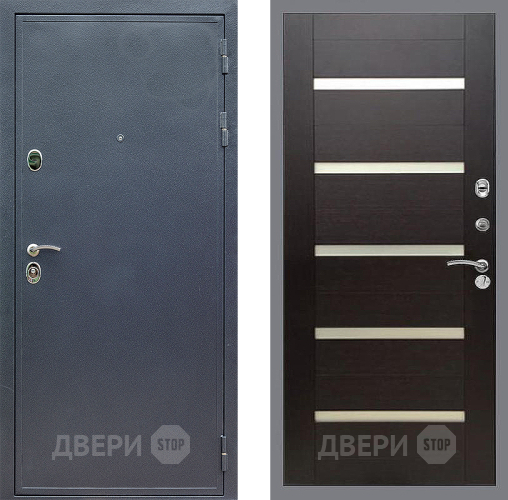 Входная металлическая Дверь Стоп СИЛЬВЕР СБ-14 венге поперечный в Наро-Фоминске