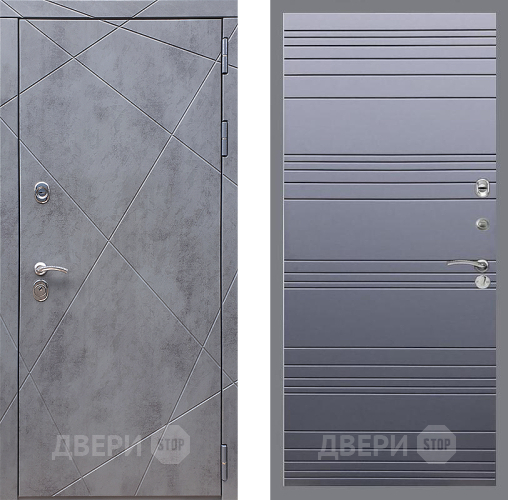 Входная металлическая Дверь Стоп Лучи Лайн Силк титан в Наро-Фоминске