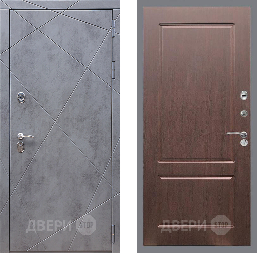 Входная металлическая Дверь Стоп Лучи ФЛ-117 Орех премиум в Наро-Фоминске