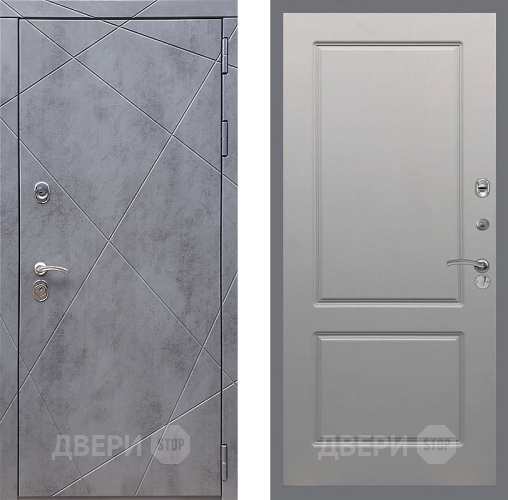 Входная металлическая Дверь Стоп Лучи ФЛ-117 Грей софт в Наро-Фоминске