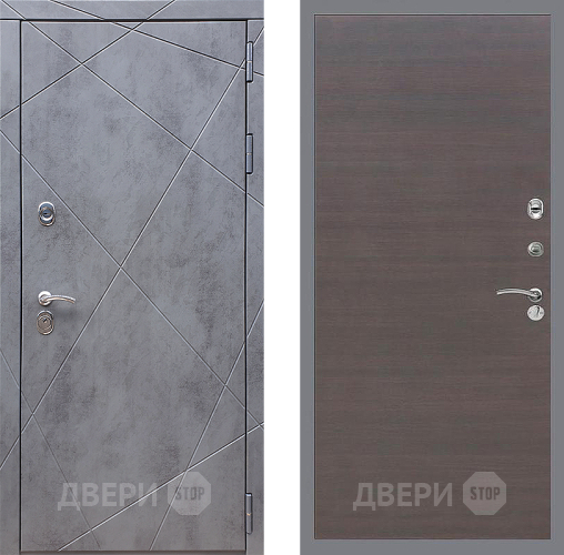Входная металлическая Дверь Стоп Лучи Гладкая венге поперечный в Наро-Фоминске