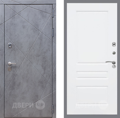 Входная металлическая Дверь Стоп Лучи ФЛ-243 Силк Сноу в Наро-Фоминске