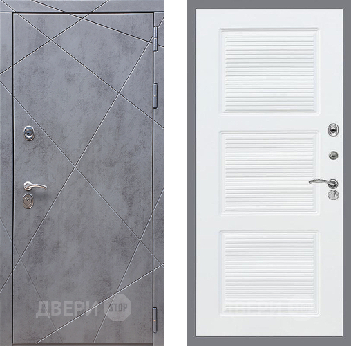 Входная металлическая Дверь Стоп Лучи ФЛ-1 Силк Сноу в Наро-Фоминске