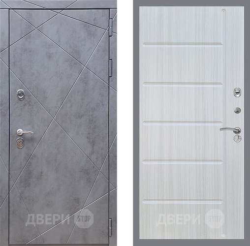 Входная металлическая Дверь Стоп Лучи ФЛ-102 Сандал белый в Наро-Фоминске