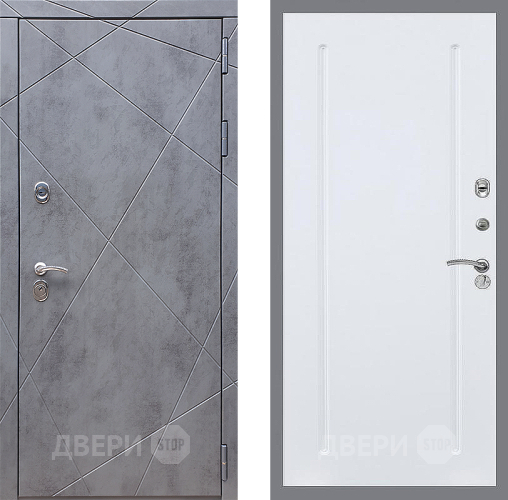 Входная металлическая Дверь Стоп Лучи ФЛ-68 Силк Сноу в Наро-Фоминске