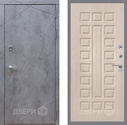 Входная металлическая Дверь Стоп Лучи ФЛ-183 Беленый дуб в Наро-Фоминске