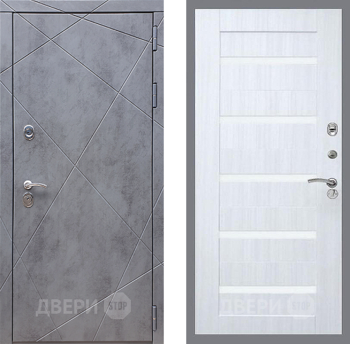 Входная металлическая Дверь Стоп Лучи СБ-14 Сандал белый в Наро-Фоминске