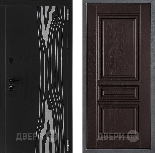 Входная металлическая Дверь Дверной континент ДК-12 ФЛ-243 Дуб шоколадный в Наро-Фоминске