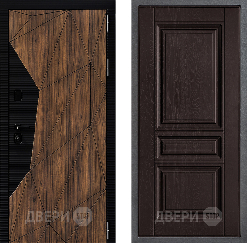 Входная металлическая Дверь Дверной континент ДК-11 ФЛ-243 Дуб шоколадный в Наро-Фоминске