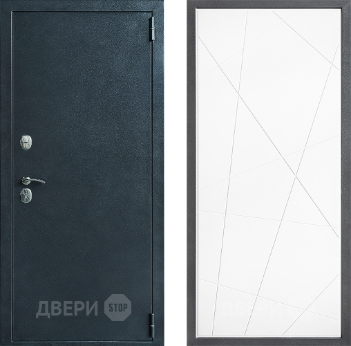 Входная металлическая Дверь Дверной континент ДК-70 Дизайн ФЛ-655 Белый софт в Наро-Фоминске